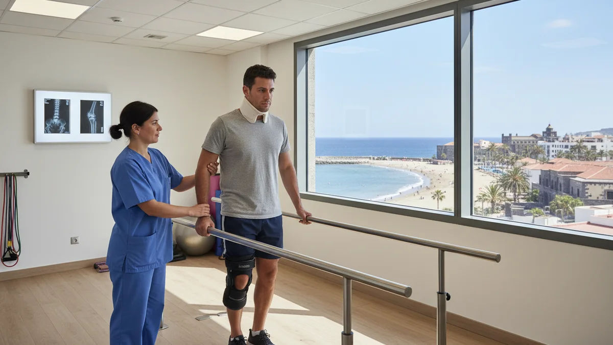 Clínica de rehabilitación y fisioterapia para lesionados de tráfico en Las Palmas