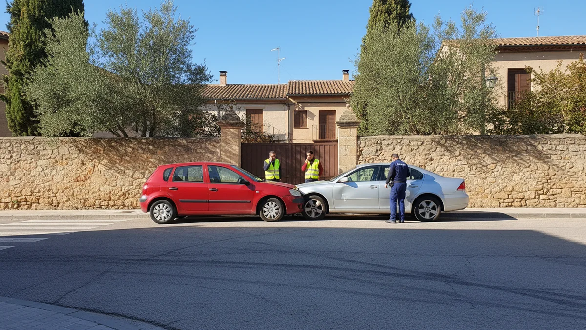 Colisión en cruce urbano por no respetar la prioridad de paso en España