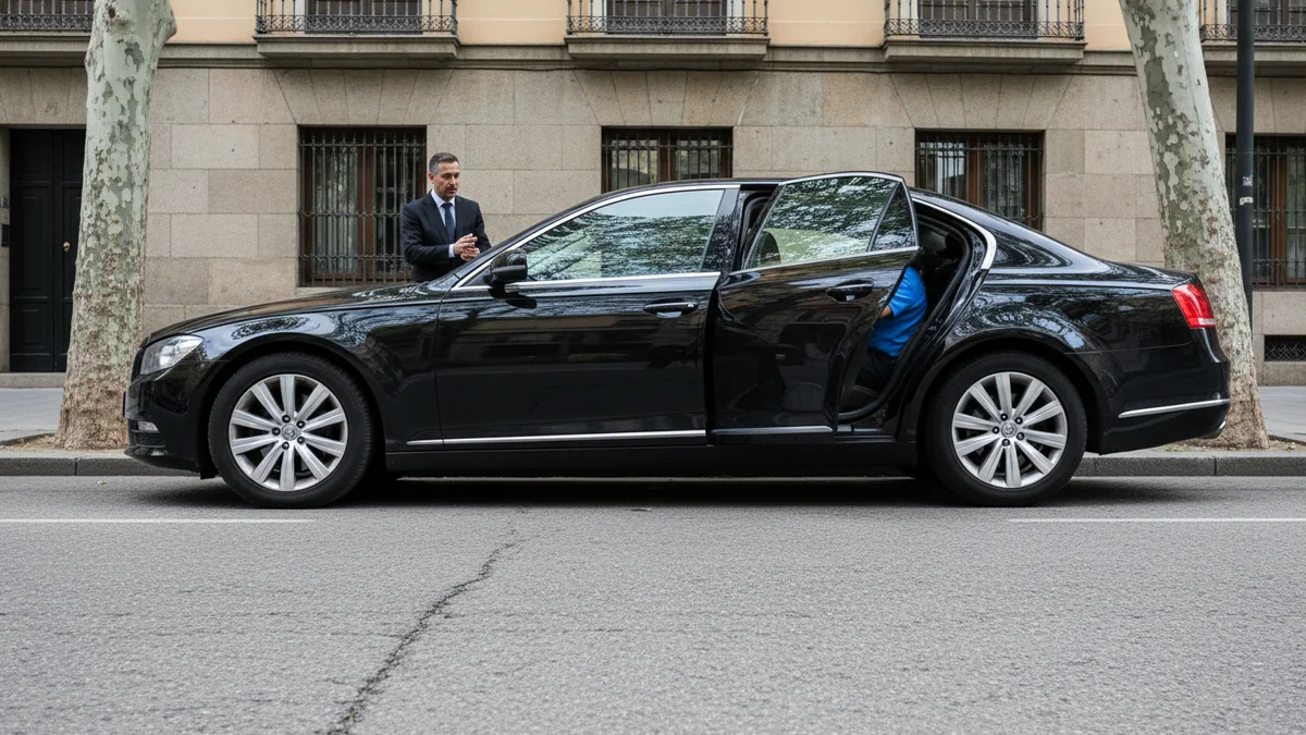 Accidente en vehículo VTC Cabify en avenida española y asistencia al viajero