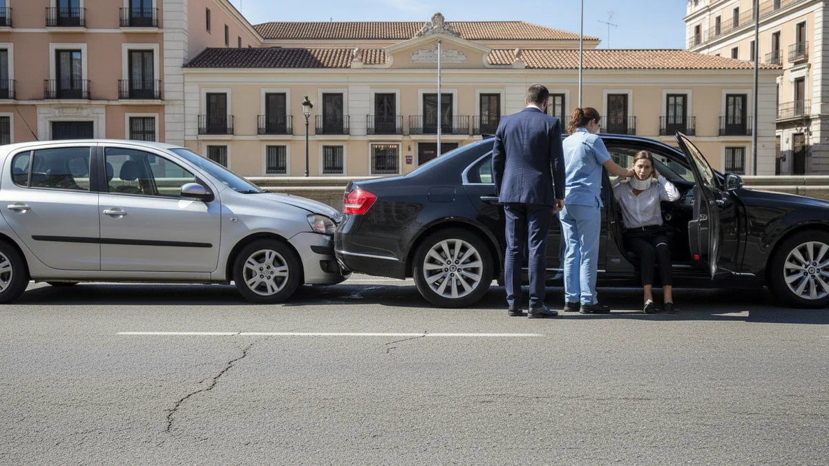 Reclamación de indemnización como pasajero en un vehículo VTC tras alcance